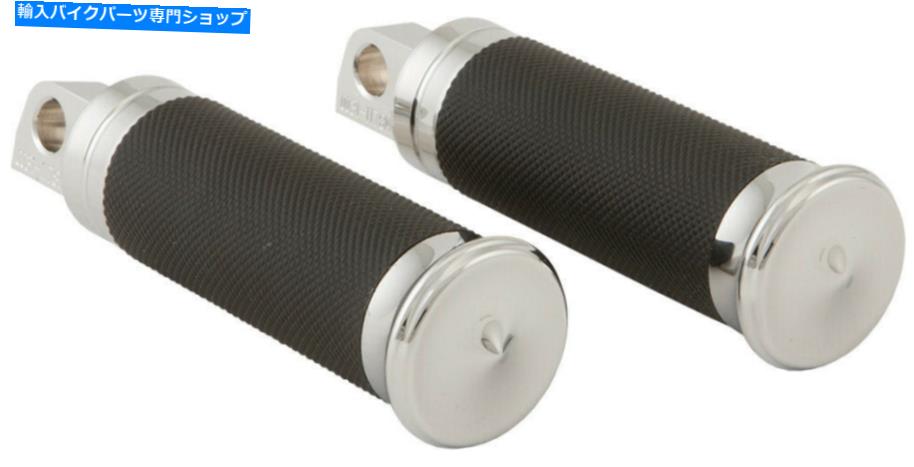 クロームパーツ クロムアルミ衝撃足ペグセットフットペグペアハーレーストリートロッド2006-2020 Chrome Aluminum Shock Foot Peg Set Footpeg Pair Harley Street Rod 2006-2020【並行輸入品】