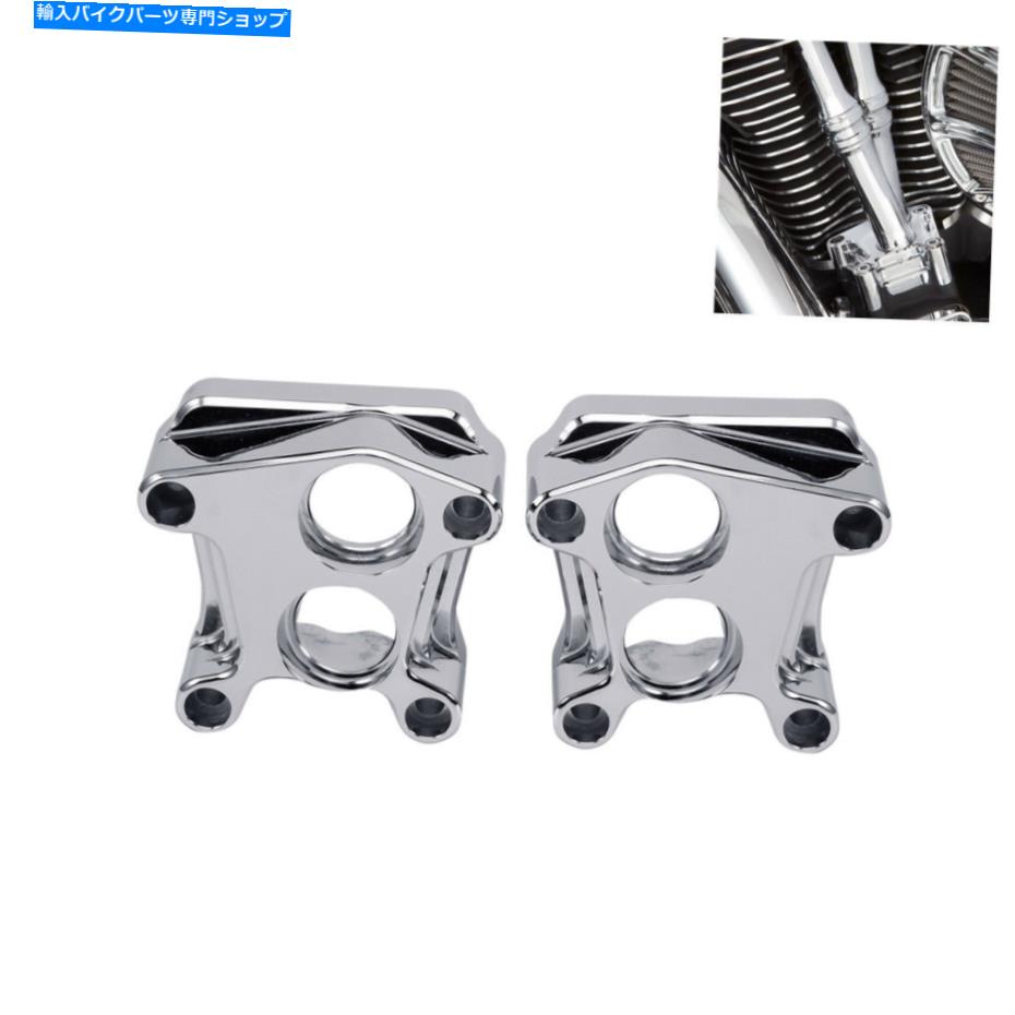 クロームパーツ ハーレーツインカム脂肪ボブストリートボブのためのCNCの前部リフタータペットブロックカバー CNC Front Rear Lifter Tappet Block Cover For Harley Twin Cam Fat Bob Street Bob【並行輸入品】