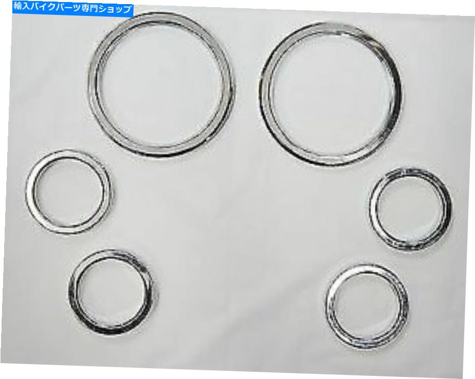 クロームパーツ クロームビレットアルミスピードメーター＆ゲージベゼルハーレードレッサーFLHX FLHT FLH Chrome Billet Aluminum Speedometer & Gauge Bezels Harley Dresser FLHX FLHT FLH【並行輸入品】