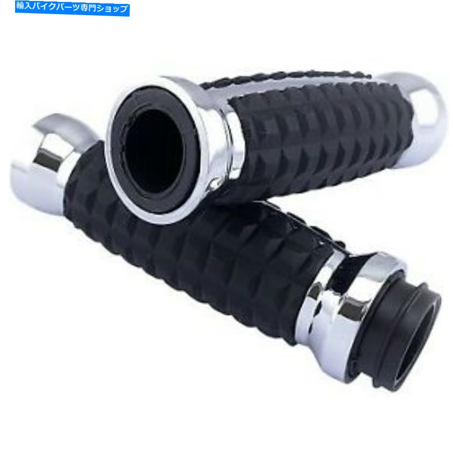 クロームパーツ Harley 08-20 Touring 16-20 SOSAILS TBWのためのクロム手榴弾ハンドグリップ Chrome Grenade Hand Grips for Harley 08-20 Touring 16-20 Softails TBW【並行輸入品】｜Us Custom Parts Shop USDM