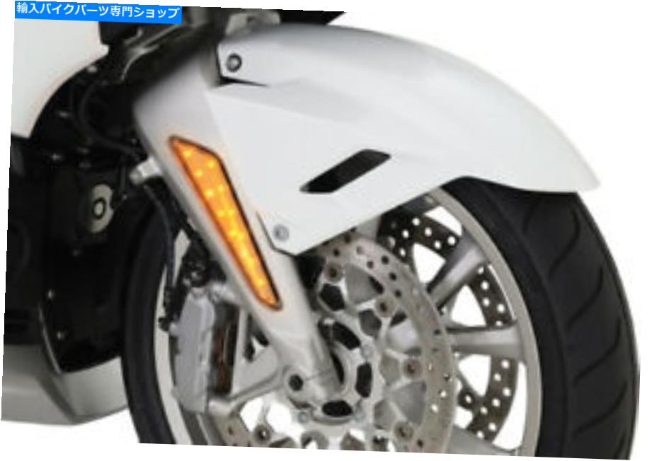 クロームパーツ GL1800ゴールドウィングアンバー52-922AマーカーのためのクロムLEDマーカーライトを表示 Show Chrome LED Marker Light for GL1800 Gold Wing Amber 52-922A Marker【並行輸入品】