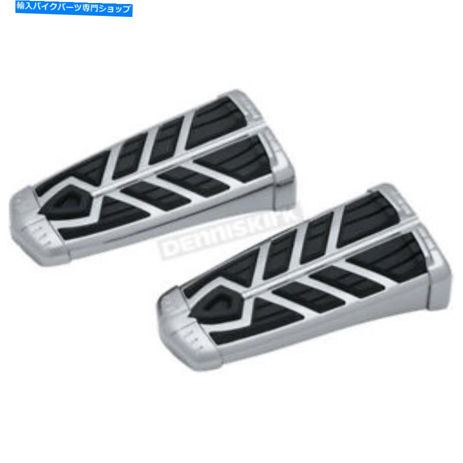 クロームパーツ クライャキンクロームスピアフットペグw / oアダプター - 5658 Kuryakyn Chrome Spear Footpegs w/o Adapter - 5658【並行輸入品】