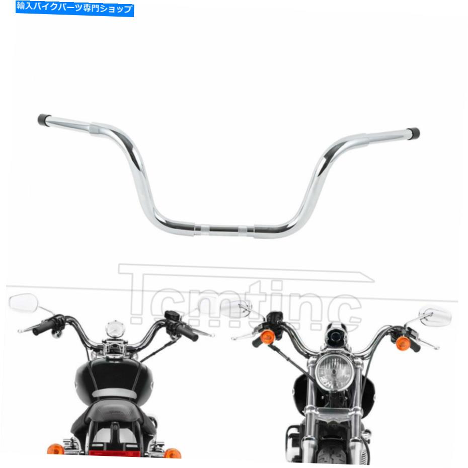 クロームパーツ Chrome 10 "Rise Ape Hangerbar 1.25"ハーレイスポーツスターFLST FXST用ハンドルバーフィット Chrome 10" Rise Ape HangerBar 1.25" Handlebar Fit For Harley Sportster FLST FXST【並行輸入品】｜Us Custom Parts Shop USDM