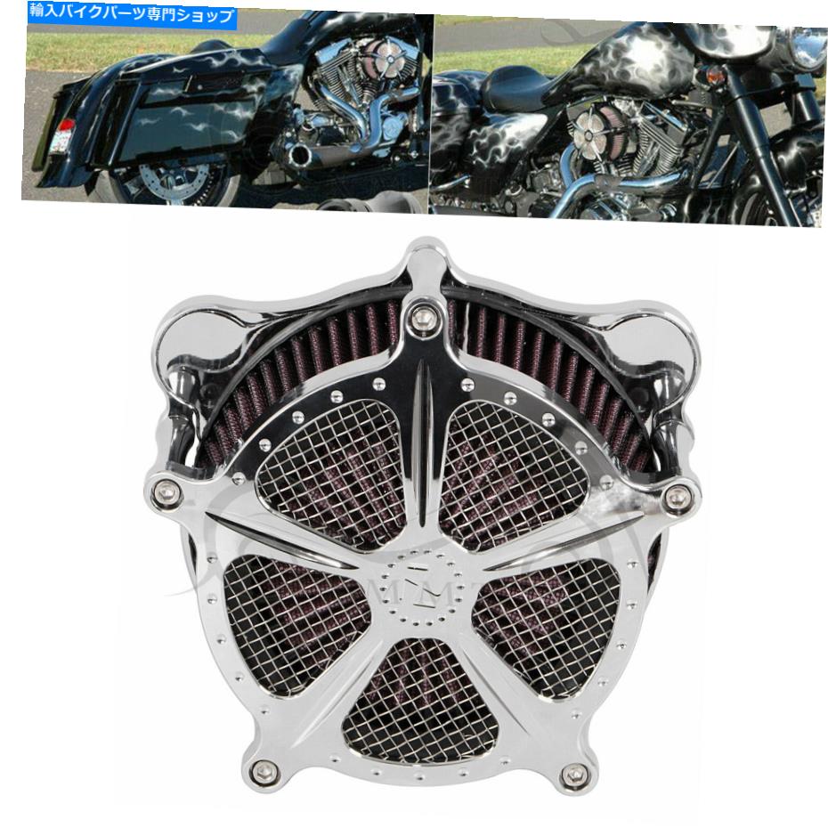 クロームパーツ Mounts Kit Fit Harley M8 Trikeのためのカリフォルニア州のCNCエアクリーナーの摂取赤フィルター Chrome CNC Air Cleaner Intake Red Filter With Mounts Kit Fit For Harley M8 Trike【並行輸入品】|Us Custom Parts Shop USDM