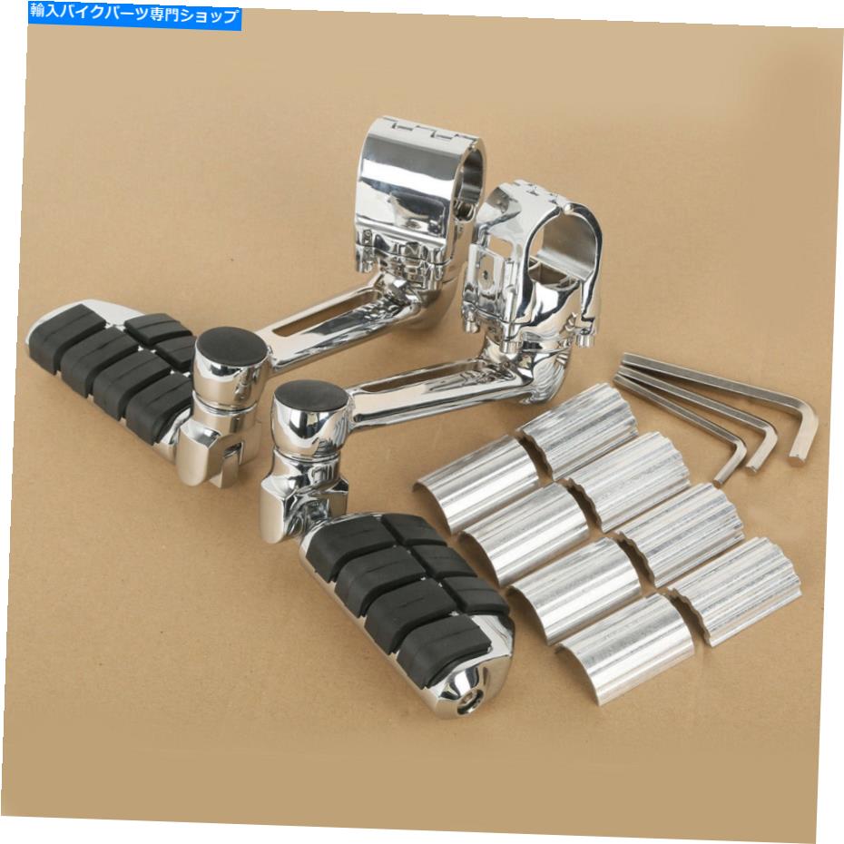 クロームパーツ Honda Goldwing Gl1800 22/30 / 35mmのためのクロム調節可能な足休みの足のペグ Chrome Adjustable Foot Rest Foot Pegs Fit For Honda Goldwing GL1800 22/30/35mm【並行輸入品】