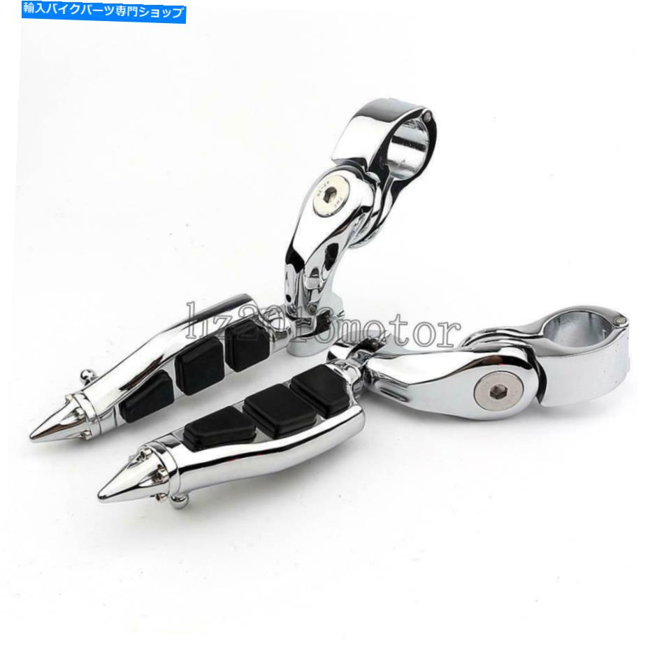 クロームパーツ Harley Suspail Deluxe Flstn Fatboyのためのクロム高速道路のPEGSマウントクランプ Chrome Highway Foot Pegs Mount Clamps For Harley Softail Deluxe FLSTN Fatboy【並行輸入品】