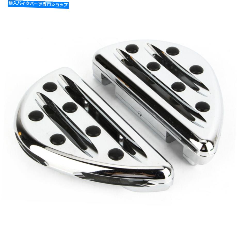 クロームパーツ Harley Touring flt flh dyna fld 93-15のためのクロム旅客足のフロアボード Chrome Passenger Footpegs Floorboards For Harley Touring FLT FLH Dyna FLD 93-15【並行輸入品】