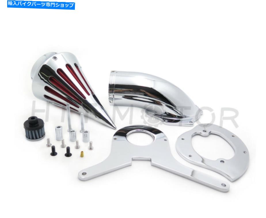 クロームパーツ HONDA AERO 750 VT750インテーク86-12クロムのためのHTTMTスパイクエアクリーナーキットフィルタ HTTMT Spike Air Cleaner Kits Filter For Honda Aero 750 VT750 Intake 86-12 Chrome【並行輸入品】