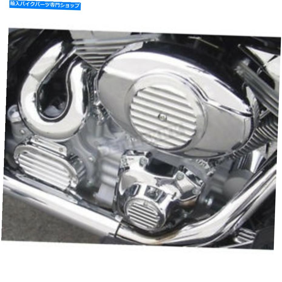 クロームパーツ ジョーカーマシンフィンスクロームビレットエアークリーナーインサート - 02-21FN Joker Machine Finned Chrome Billet Air Cleaner Insert - 02-21FN【並行輸入品】