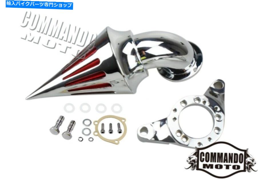 クロームパーツ デルファッパンキャ\u003dターンデルフィvピンソースメンバークリードースルター用 - オリジナルのタイトルを表示 ハーレーダビッドソンキャブレターDelphi Vツインコーンスパイクエアクリーナーキットフィルター用- show original title【並行輸入品】
