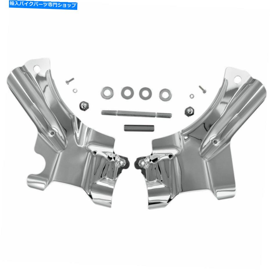 クロームパーツ ハーレーソフトモデル07-16 FLST FLS FLSTFのKuryakyn Chromeフレームネックカバー Kuryakyn Chrome Frame Neck Covers for Harley Softail Models 07-16 FLST FLS FLSTF【並行輸入品】