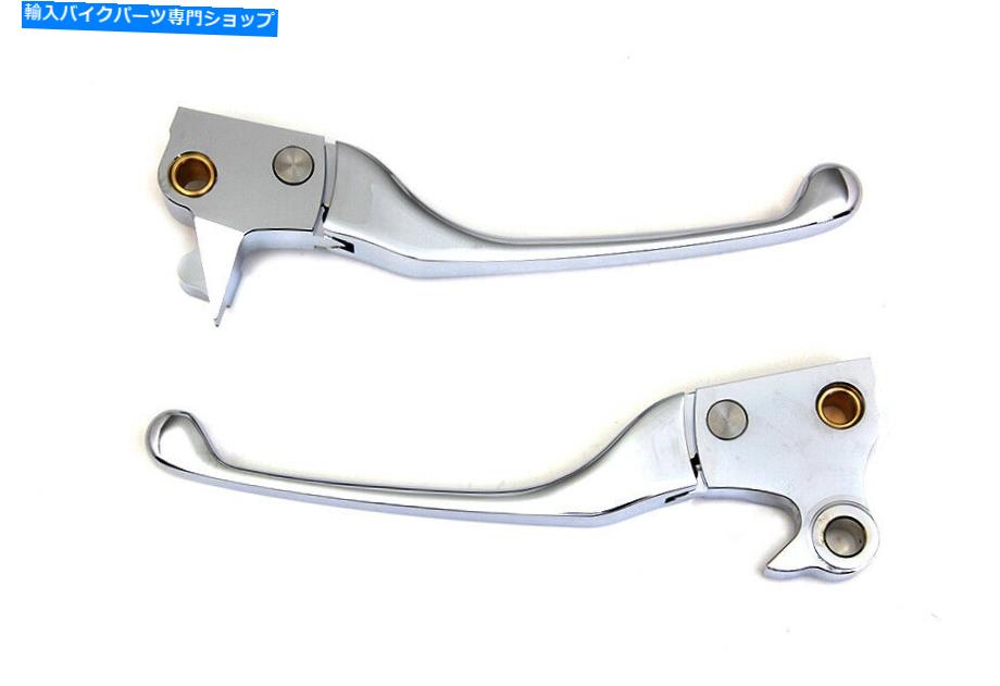クロームパーツ Chrome調整可能なハンドレバーセットはハーレー - ダビッドソンにフィットをフィットします Chrome Adjustable Hand Lever Set fits Harley-Davidson【並行輸入品】