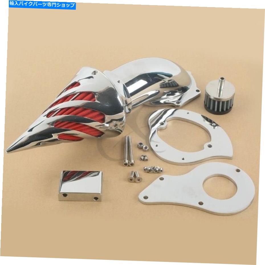 クロームパーツ Honda Shadow VLX600 1999年のためのクロムアルミニウムエアクリーナ摂取フィルターキット Chrome Aluminum Air Cleaner Intake Filter Kit For Honda Shadow VLX600 1999-UP【並行輸入品】