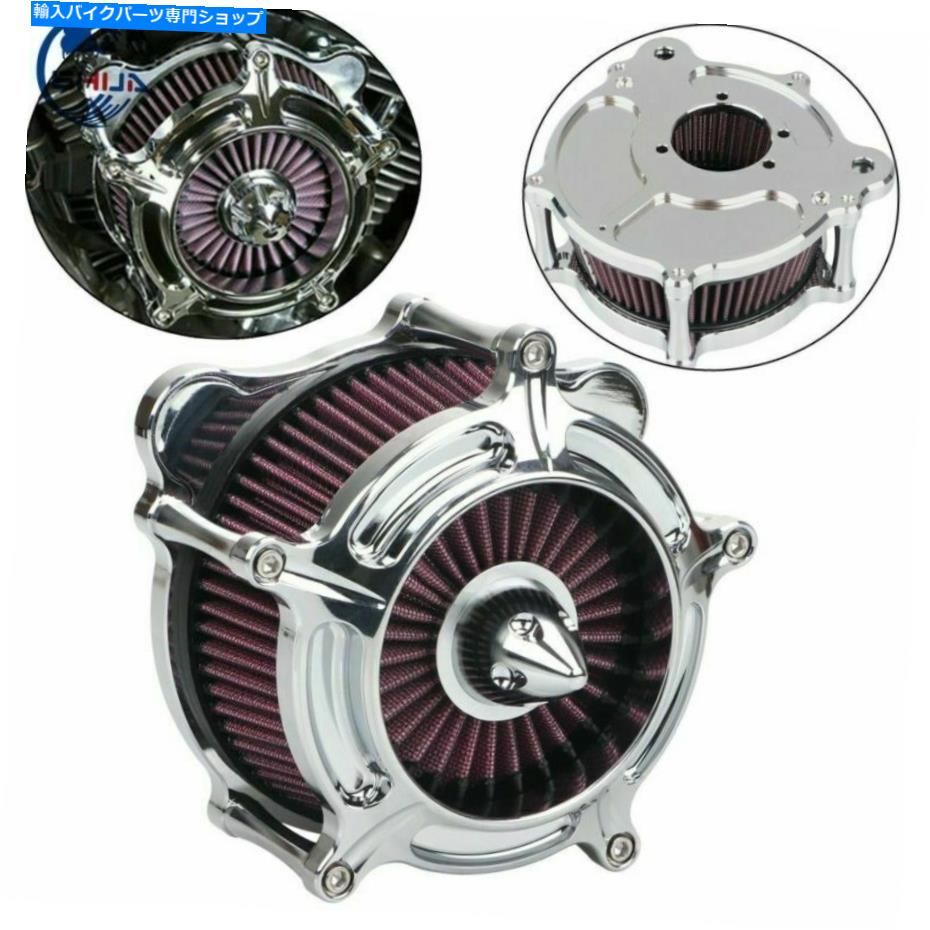 クロームパーツ Harley Touring Electra Glide DynaのためのChrome Spike Air Cleanerフィルター摂取キット Chrome Spike Air Cleaner Filter Intake Kit For Harley Touring Electra Glide Dyna【並行輸入品】