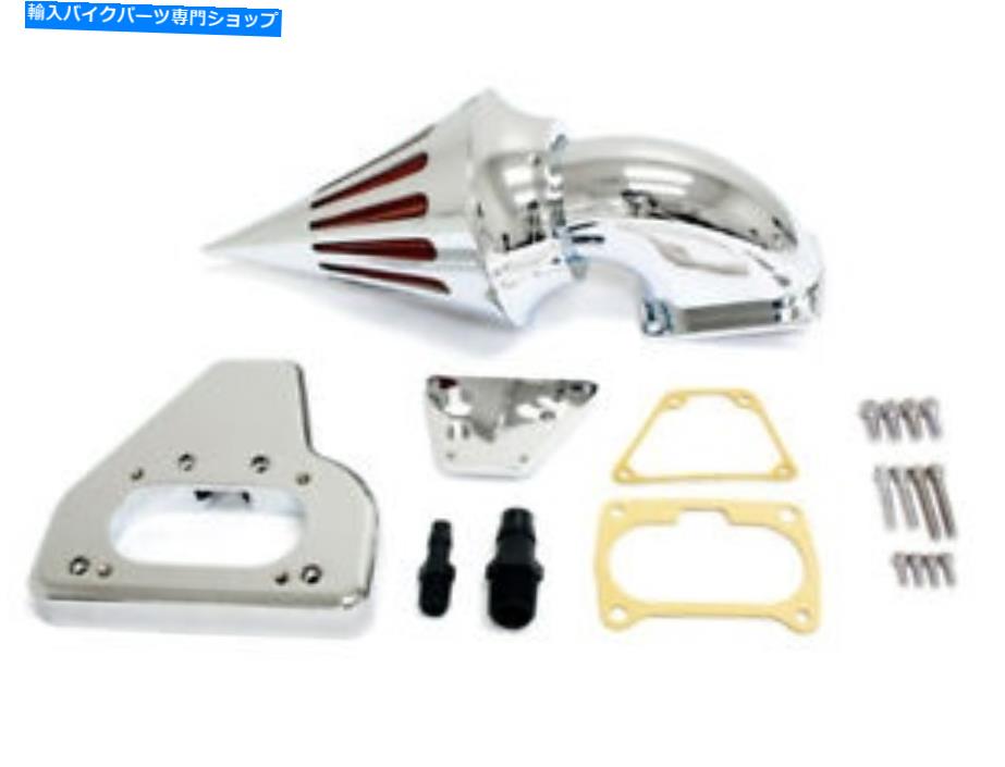 クロームパーツ 2007 Honda VTX 1800 R / S / C / N / Fのクロムスパイクエアインテーククリーナーフィルター Chrome Spike Air Intake Cleaner Filter For 2007 Honda VTX 1800 R/S/C/N/F【並行輸入品】