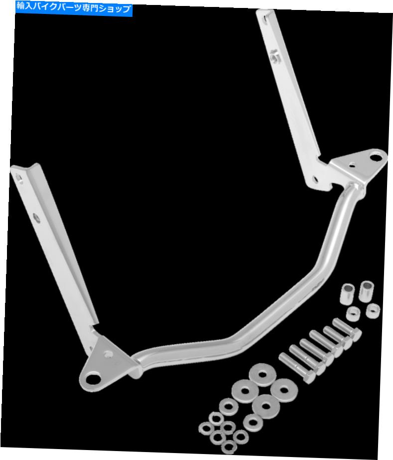 クロームパーツ Harley 2002-2017のためのクロム通過ランプライトバーマウントFatboy Heritage Chrome Passing Lamp Light Bar Mount for Harley 2002-2017 Softail Fatboy Heritage【並行輸入品】