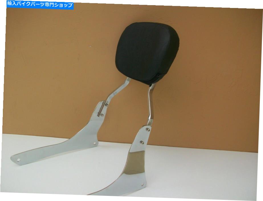 クロームパーツ ブラックパッド付きニュースズキヴォルジアVL 1500 / LC 1500 SISSY BARバックレスト \