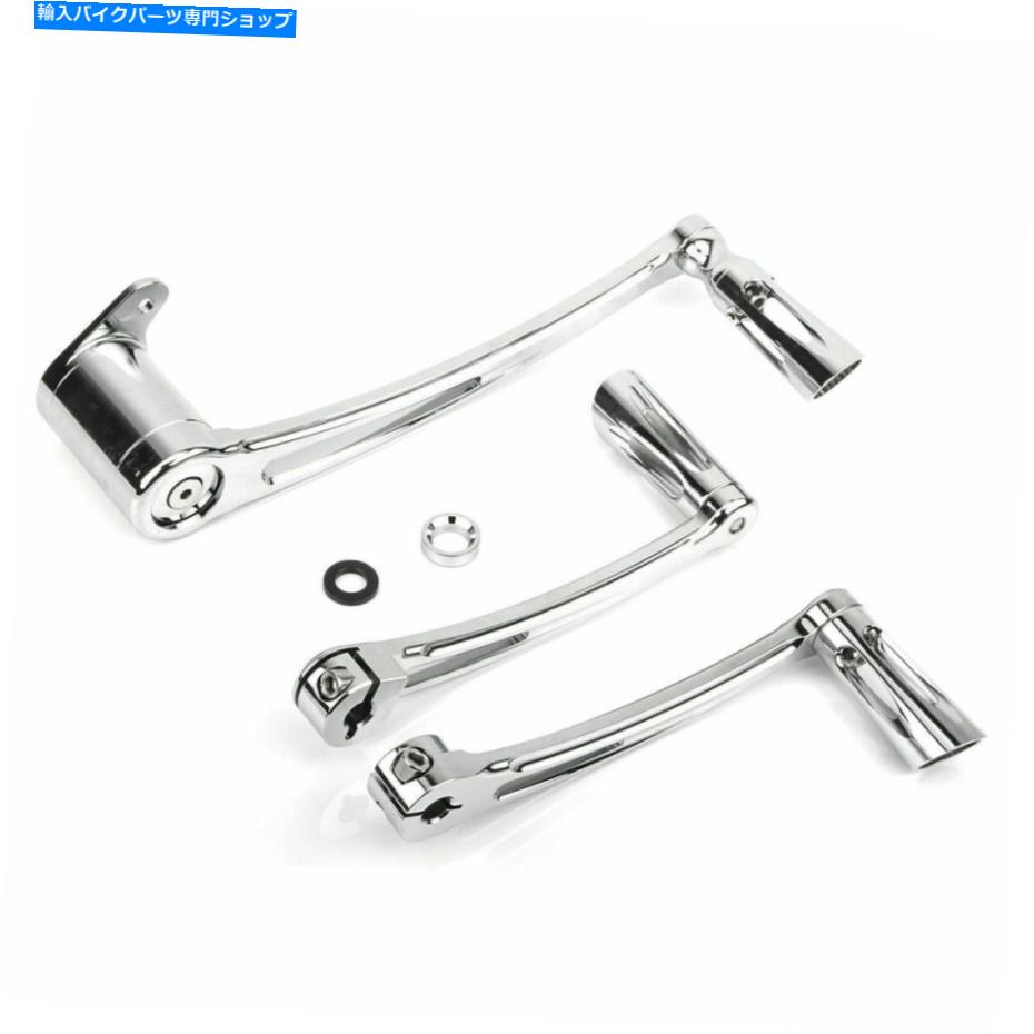 クロームパーツ ChromeブレーキアームキットシフトレバーシフターペグはハーレーツーリングFLHT 14-21のためにフィットする Chrome Brake Arm Kit Shift Lever Shifter Pegs Fit For Harley Touring FLHT 14-21【並行輸入品】