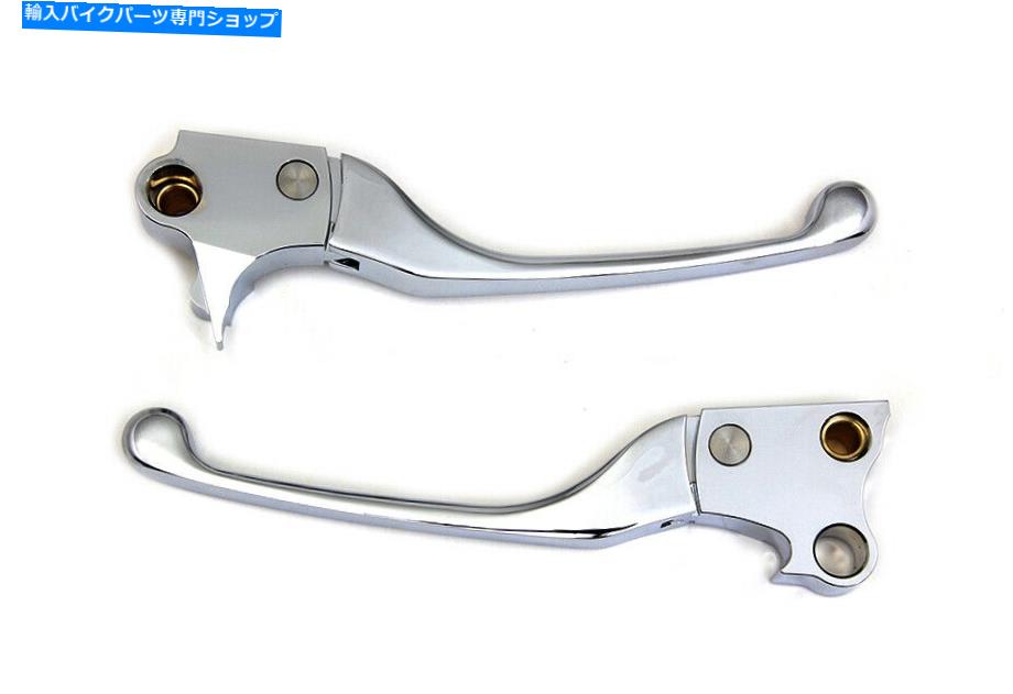クロームパーツ Chrome調整可能なハンドレバーセットはハーレー - ダビッドソンにフィットをフィットします Chrome Adjustable Hand Lever Set fits Harley-Davidson【並行輸入品】