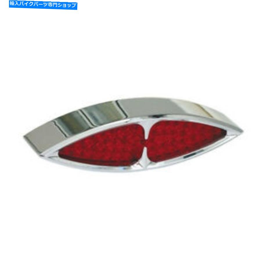 クロームパーツ リアライトマサイ - ハーレーダビッドソンのためのLED、LED、LED Rear Light Masai - Flat Lense Chrome, LED, for Harley Davidson【並行輸入品】