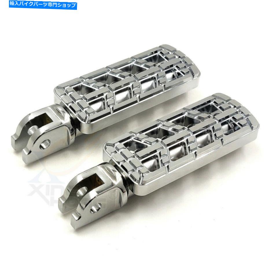 クロームパーツ Chrome CNC支配者はハーレーライダーの足のペグをカット2018年後にFXBR FXBRS 2019 Chrome CNC Dominator Cut Foot Peg For Harley rider 2018-later FXBR FXBRS 2019【並行輸入品】