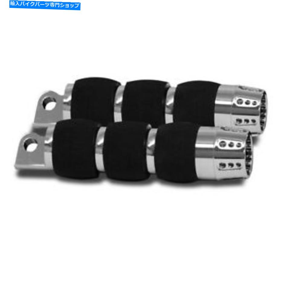 クロームパーツ RC部品ガトリンクロームエアクッションフットペグセットハーリーツーリングソフト RC Components Gatlin Chrome Air Cushion Foot Peg set Harley Touring Softail【並行輸入品】｜Us Custom Parts Shop USDM