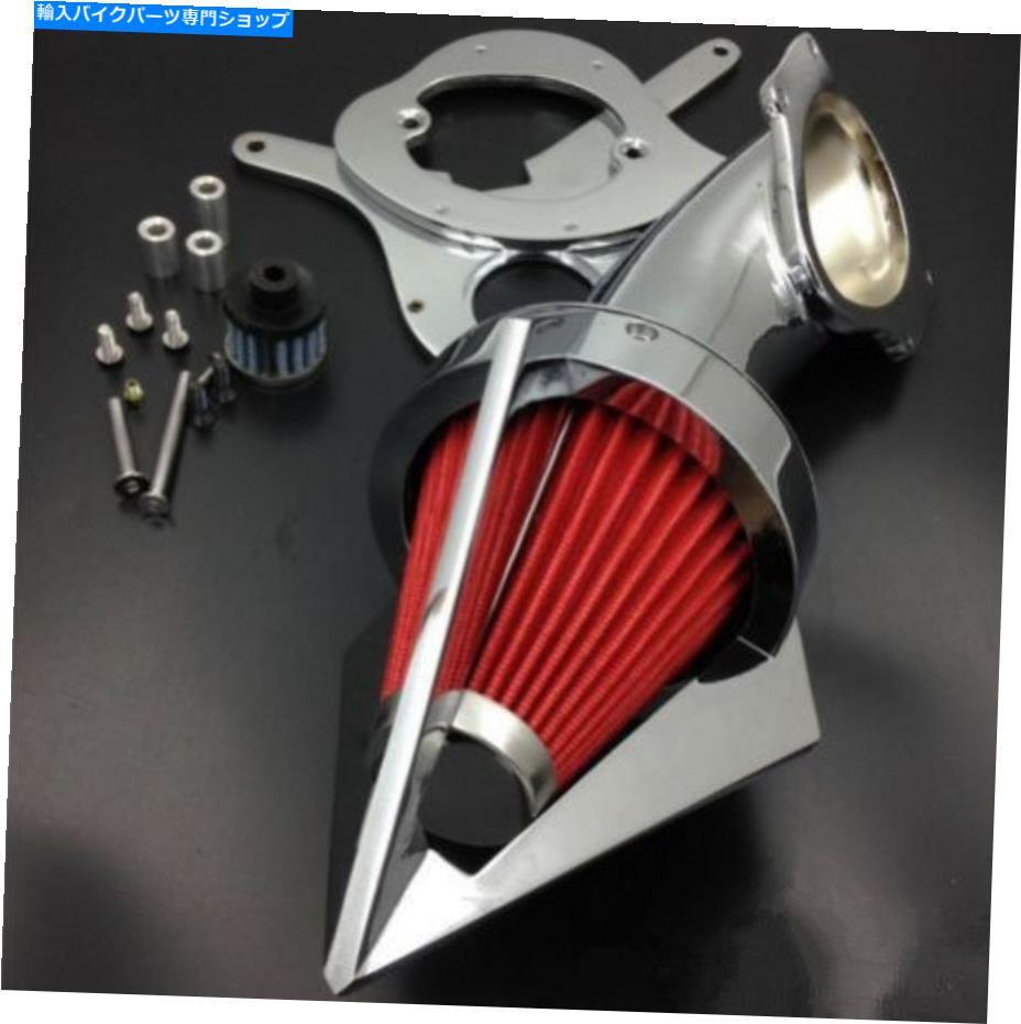クロームパーツ ホンダシャドウエアロ750 VT750のためのクロムアルミスパイクエアクリーナリー摂取フィルター Chrome Aluminum Spike Air Cleaner Intake Filter For Honda Shadow Aero 750 VT750【並行輸入品】