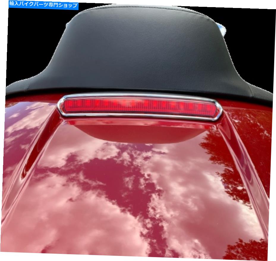 クロームパーツ カスタムダイナミクスハイマウントツアーPAK（HMT）LEDライトクロム/赤CD-TP-LID-CR Custom Dynamics High Mount Tour Pak (HMT) LED Light Chrome/Red CD-TP-LID-CR【並行輸入品】