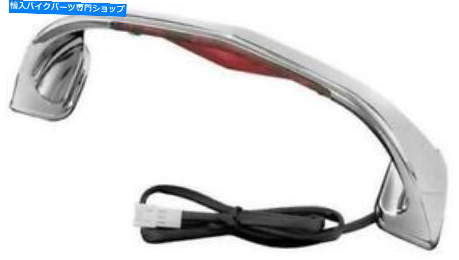 クロームパーツ Kuryakyn LEDトランクリッドハンドルフィットホンダGL1800ゴールドウィング2002-2013クロムレッド Kuryakyn LED Trunk Lid Handle Fits Honda GL1800 Gold Wing 2002-2013 Chrome Red【並行輸入品】