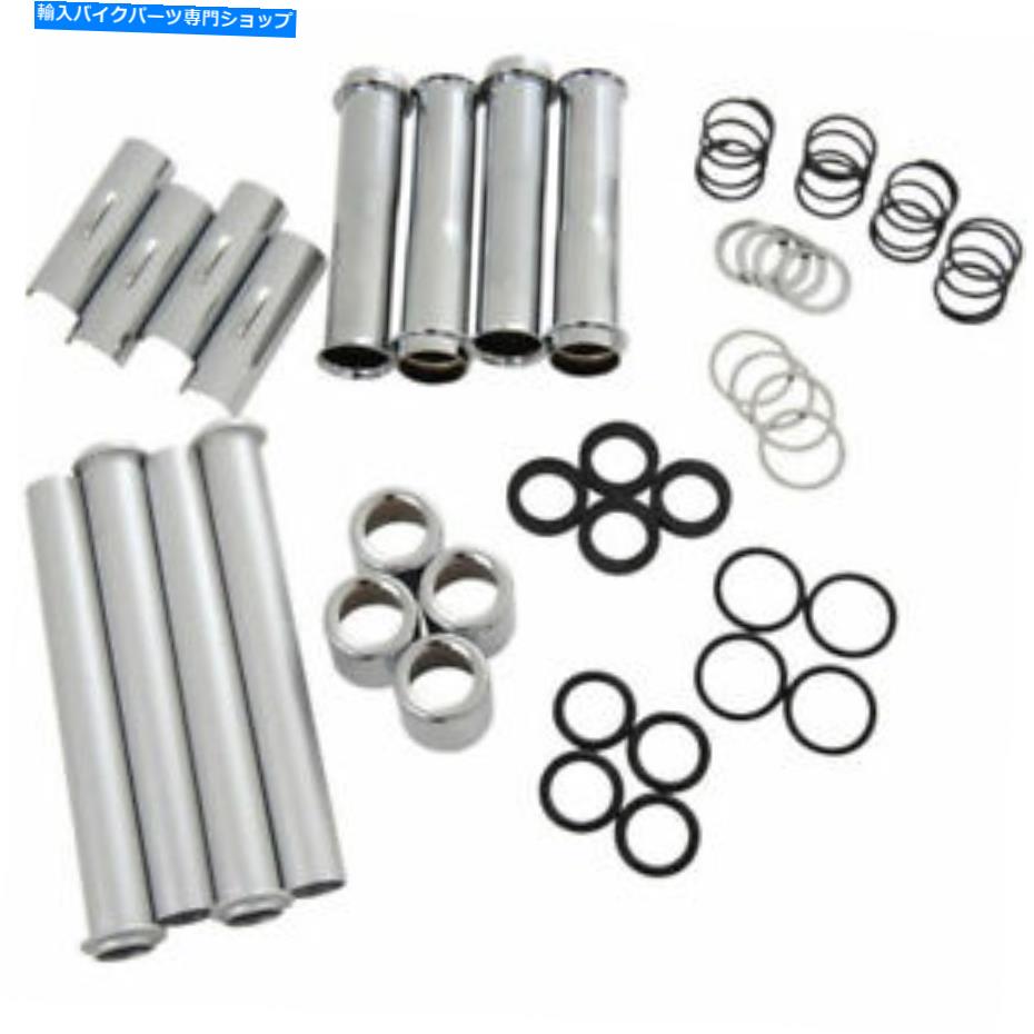 クロームパーツ Drag Sportster XL 04-16のためのカラモリPushrodチューブカバー Drag Specialties Chrome Pushrod Tubes Covers for Harley Sportster XL 04-16【並行輸入品】