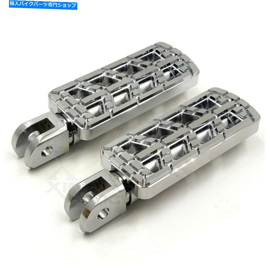 クロームパーツ Chrome CNC支配者はハーレーのフットペグをカットする2018年次のFXBB FXBR FXBRS FXLR Chrome CNC Dominator Cut Foot Peg For Harley 2018-later FXBB FXBR FXBRS FXLR【並行輸入品】