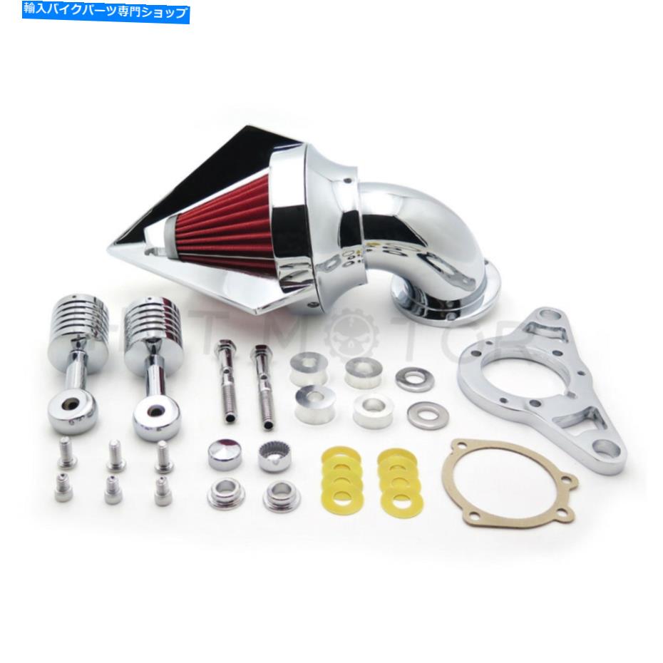 クロームパーツ Harley Suspeail Fat Boy Dyna Street Bobワイドグライド用クロームエアクリーナフィルター Chrome Air Cleaner Filter For Harley Softail Fat Boy Dyna Street Bob Wide Glide【並行輸入品】