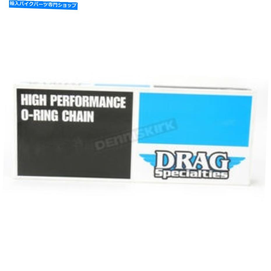 クロームパーツ ドラッグスペシャリークローム仕上げ530シリーズOリングチェーン - 1222-0262 Drag Specialties Chrome Finish 530 Series O-Ring Chain - 1222-0262【並行輸入品】