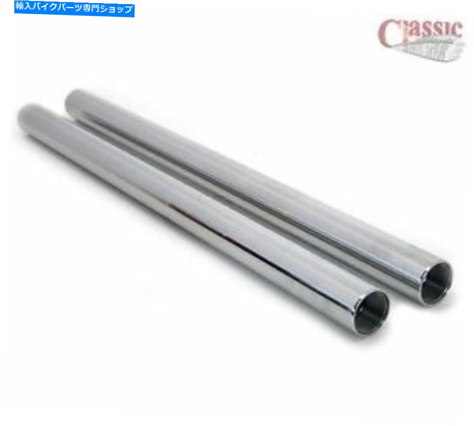 クロームパーツ TRIUMPH T140 / T150V / T160フォーク支柱チューブ - 真新しいクロム Triumph T140/T150V/T160 Fork Stanchions tubes - BRAND NEW CHROME【並行輸入品】