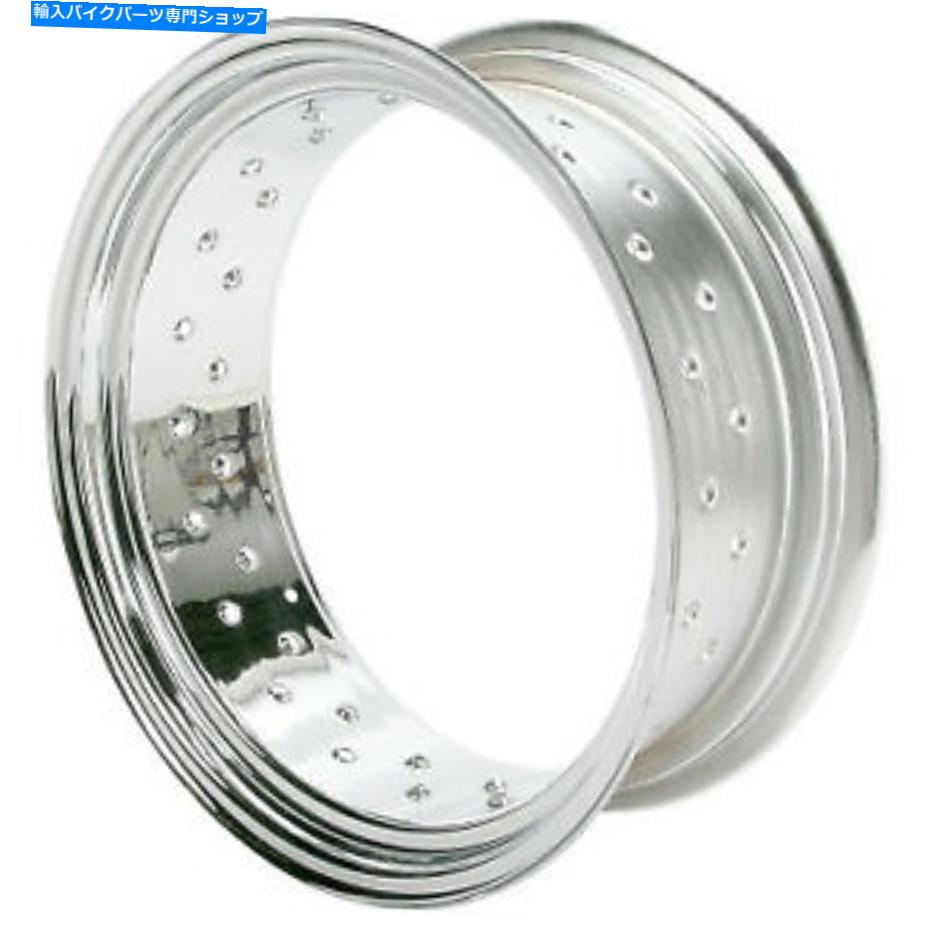 クロームパーツ ハーレークローム40スポークスチールリム6.00 x 16ドラッグスペシャリ0210-0021 ** Harley Chrome 40 Spoke Steel Rim 6.00 X 16 Drag Specialties 0210-0021 **【並行輸入品】