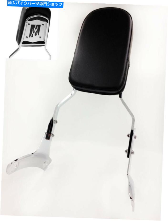 クロームパーツ Honda Shadow Ace 750 VT750 / ACE 400 VT400のためのクロムフレーム背もたれのSissy Bar Chrome Flame Backrest Sissy Bar For Honda Shadow ACE 750 VT750/ACE 400 VT400【並行輸入品】