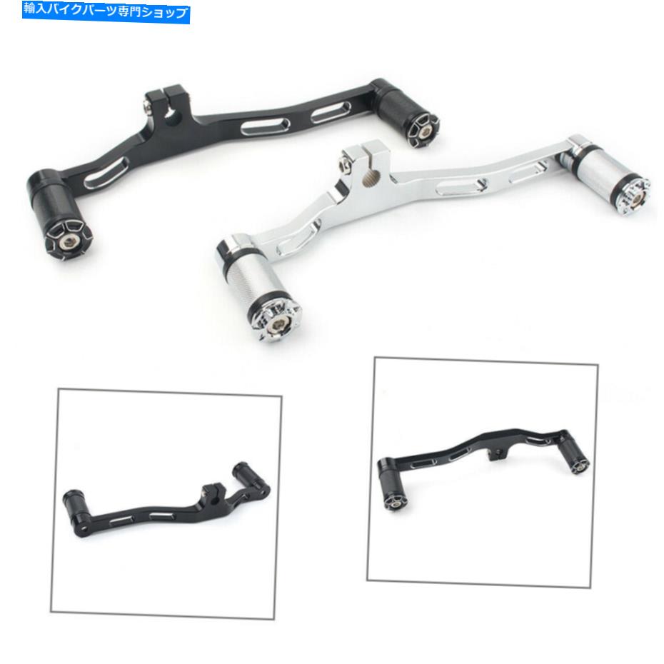 クロームパーツ ハーリーダイナ1991-17 FXD W /中型アルミニウム用フロントリアギアシフタレバー Front Rear Gear Shifter Lever for Harley Dyna 1991-17 FXD w/Mid-Control Aluminum【並行輸入品】