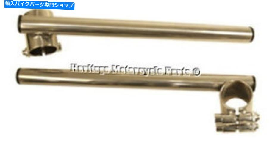 クロームパーツ 33mmフォークのための7/8 "ハンドルバーのクロムクリップカフェレーサーカスタムBSA TRIUMPH AJS chrome CLIP ON 7/8" HANDLEBARS for 33mm forks CAFE RACER CUSTOM BSA TRIUMPH AJS【並行輸入品】|Us Custom Parts Shop USDM