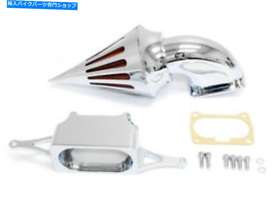 クロームパーツ 2006-2007ヤマハロードスターウォリアーのためのクロムスパイクエアインテーククリーナーフィルター Chrome Spike Air Intake Cleaner Filter For 2006-2007 Yamaha Roadstar Warrior【並行輸入品】
