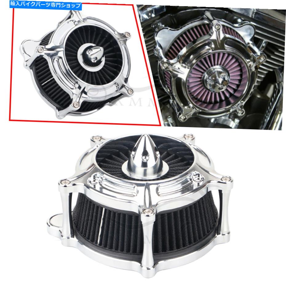 クロームパーツ Harley Road Street Glide flhxのためのクロムタービンスパイクエアクリーナクラルブラックフィルター Chrome Turbine Spike Air Cleaner Black Filter for Harley Road Street Glide FLHX【並行輸入品】|Us Custom Parts Shop USDM