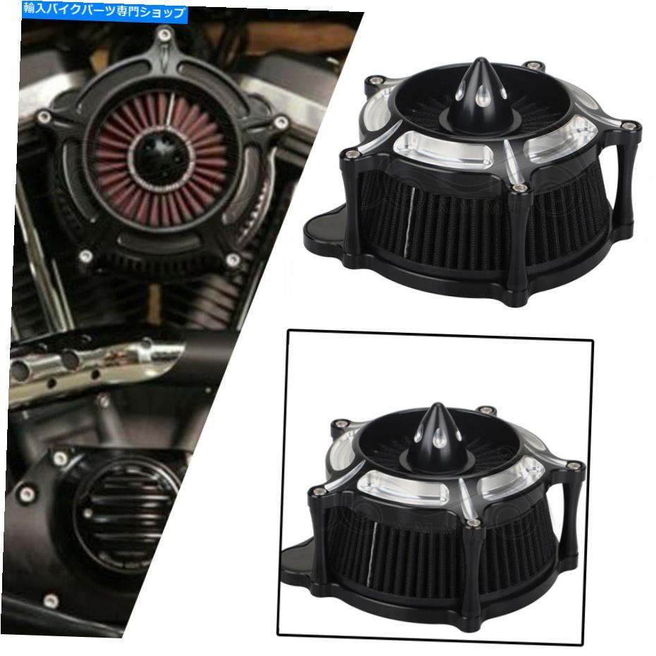 クロームパーツ 1セットクロームエッジブラックエアクリーナー摂取フィルターハーリーツーリング2017-2020 1 Set Chrome Edge Black Air Cleaner Intake Filter For Harley Touring 2017-2020【並行輸入品】