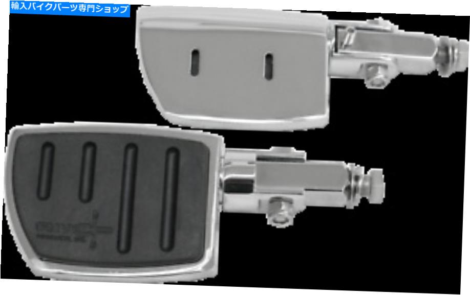 クロームパーツ Rivco Productsフラットフットワイドペグクローム#pegsw. Rivco Products Flatfoot Wide Pegs Chrome #PEGSW【並行輸入品】