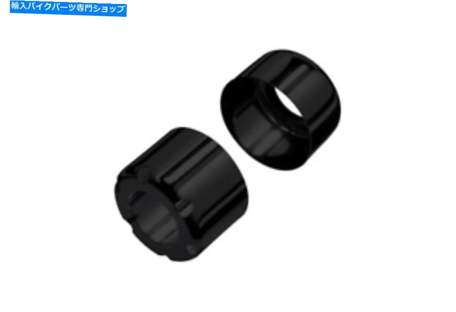 クロームパーツ Bitubo WMBとWMEキットのためのBituboブラッククロームスプリングカバーキット2個 Bitubo Black Chrome Spring Cover Kit for Bitubo WMB and WME Kit Includes 2 Upper【並行輸入品】