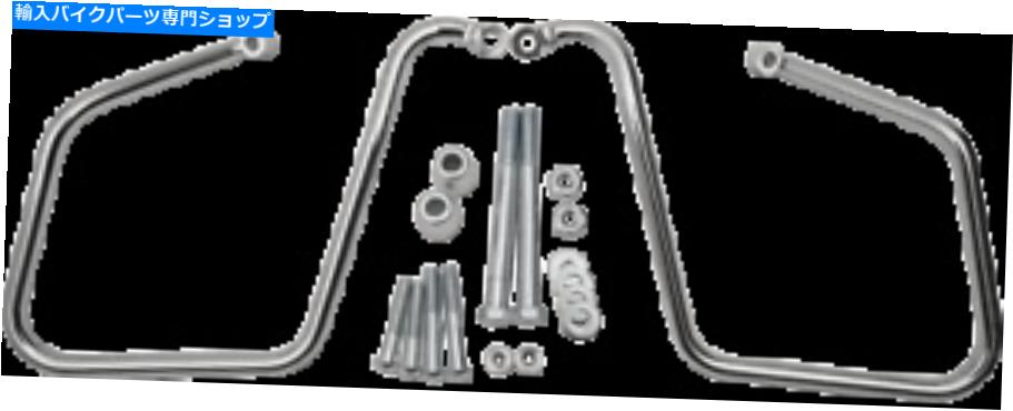 クロームパーツ 新しいドラッグスペシャリ3501-0964クロームサドルバッグサポートブラケット NEW DRAG SPECIALTIES 3501-0964 Chrome Saddlebag Support Brackets【並行輸入品】