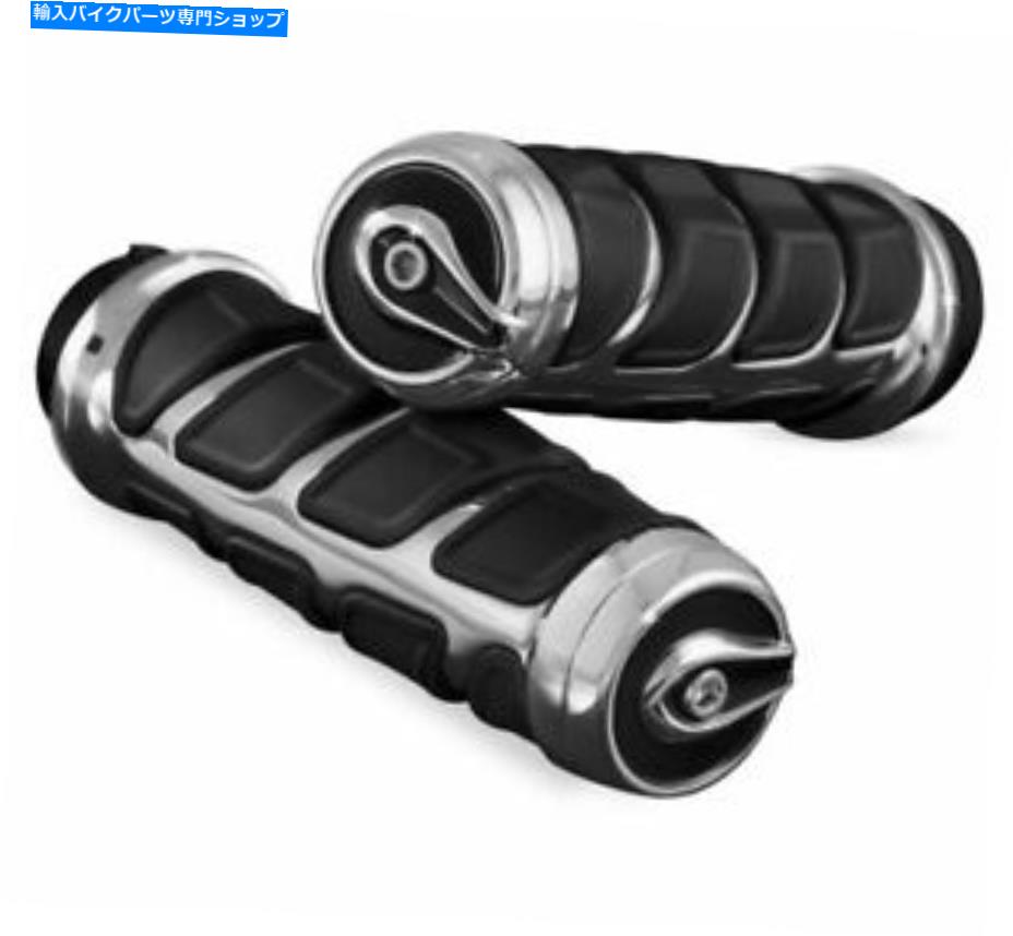 クロームパーツ クライャキンの運動粒Chrome 6367 Kuryakyn Kinetic Grips Chrome 6367【並行輸入品】