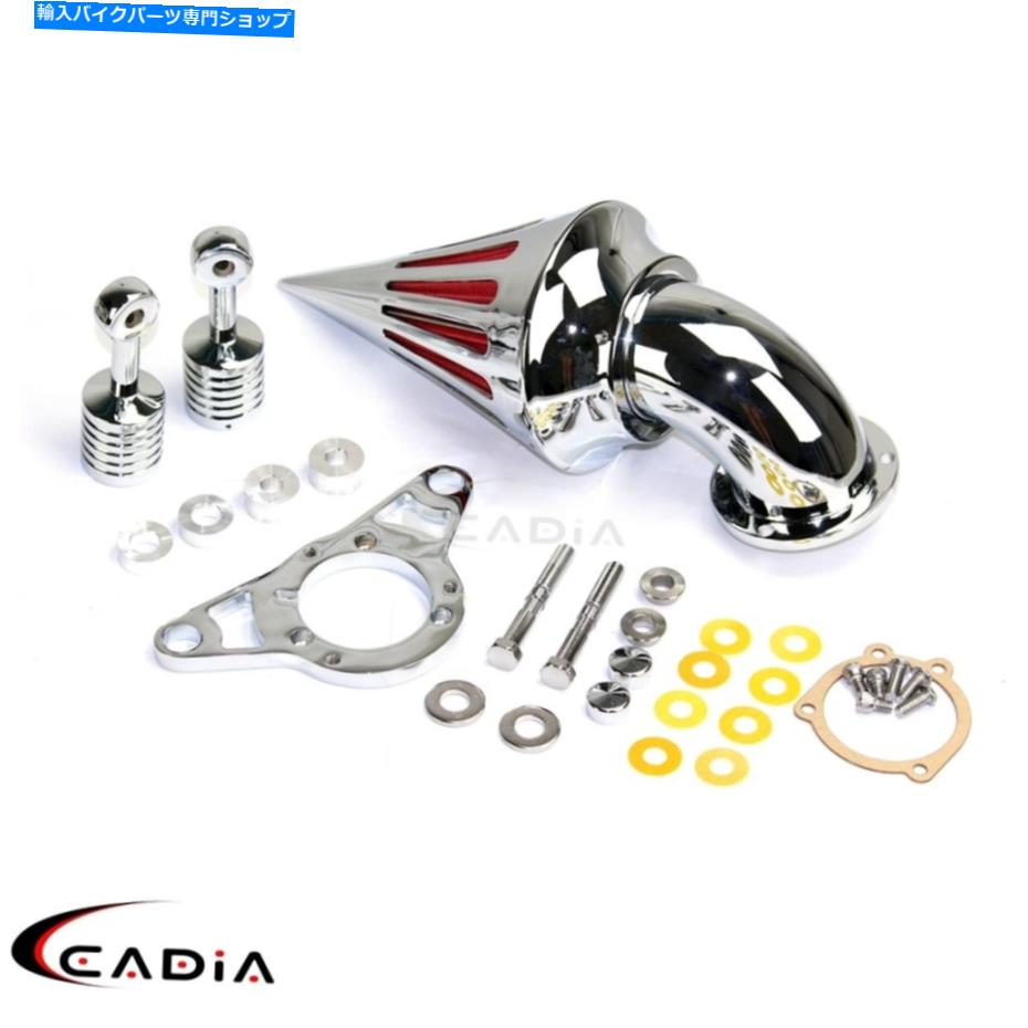 クロームパーツ スパイクインテークエアクリーナーフィルターキット、ハーレーダビッドソンソフトダイナツーリング Spike Intake Air Cleaner Filter Kit For Harley Davidson Softail Dyna Touring【並行輸入品】