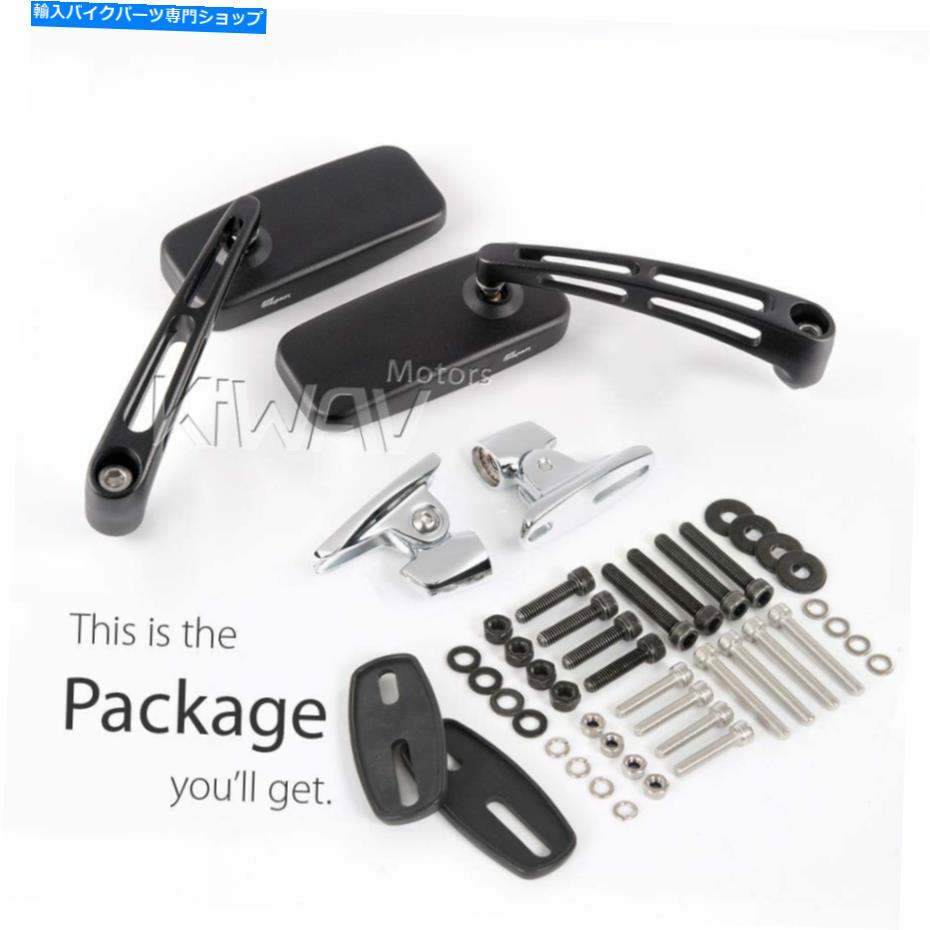 クロームパーツ フェアリングミラーブラッククラシックマックスクロームベースフィットDUCATI 959 1299パニゲール16 ' Fairing Mirrors black ClassicMX chrome base fits Ducati 959 1299 Panigale 16'【並行輸入品】 35,109円