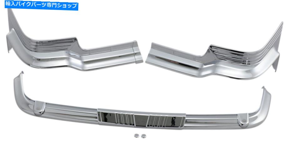 クロームパーツ 後部ツアーパックライトのためのクライャキントリラインクロームアクセント（6910） Kuryakyn Tri-Line Chrome Accents for Rear Tour-Pak Lights (6910)【並行輸入品】