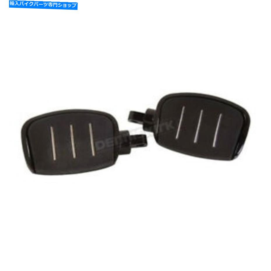 クロームパーツ Vファクタブラックスピードラインミニオスマウントフロアボード - 24026 V-Factor Black Speed-Line Mini Male Mount Floorboards - 24026【並行輸入品】