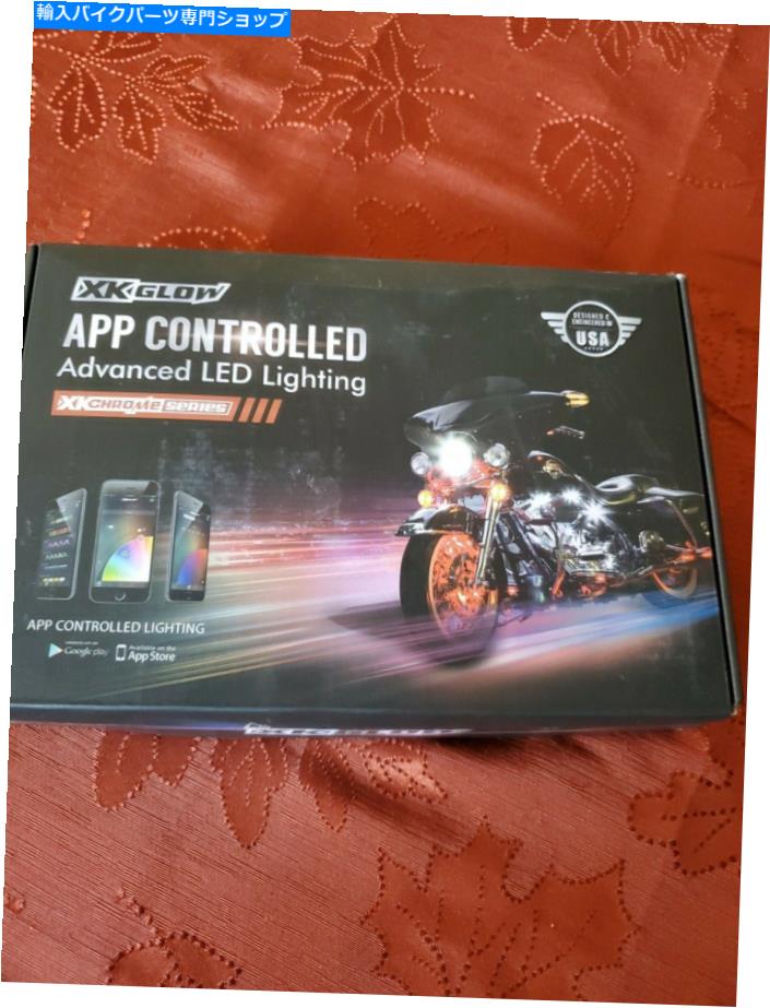 クロームパーツ 新しいXkglowアプリ制御されたアドバンスLED照明KS-MOTO-MINI 6 POD 2ストリップ NEW XKGlow App Controlled Advance LED Lighting KS-MOTO-MINI 6 Pod 2 Strips【並行輸入品】